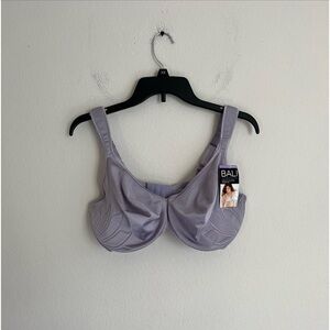 Bali Side Lift & Shaping Underwire Bra Women 42DD Purple